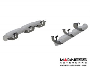 Jeep Wrangler JL Big Step Round Side Bars - Aluminum - 4"
